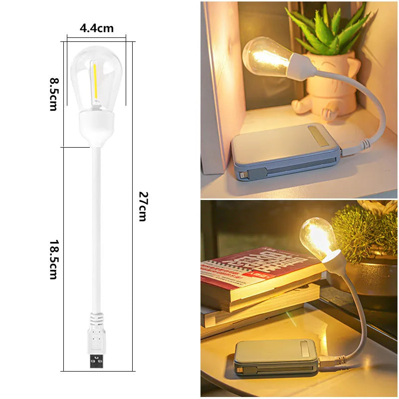 USB LED Rotierende Nachtlampe – Flexibles Leselicht für unterwegs | Karnz