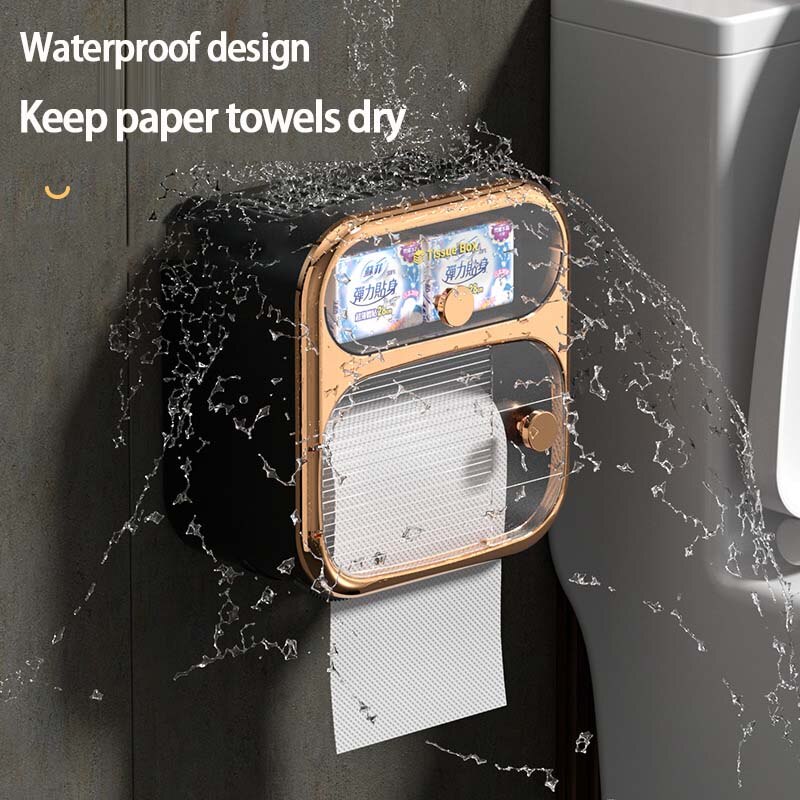 Karnz | MultiBox wandmontierte Toilettenpapier Handtuch Aufbewahrungsbox