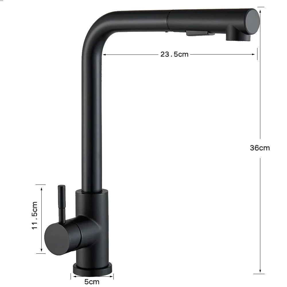 FlexiJet Black ausziehbarer Küchenarmatur Karnz