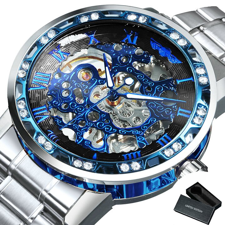 Karnz | Luminescente Mechanische Titan Skeleton Uhr