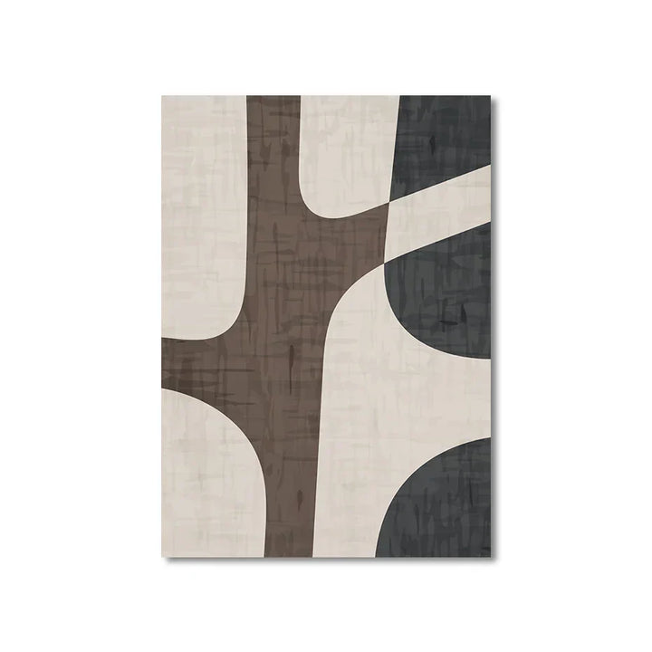 Moderne Geometrische Braune Beige Abstrakte Wandkunst Feine Kunst Leinwanddrucke Bilder Für Wohnzimmer Schlafzimmer Zeitgenössische Innenraumdekoration | Karnz