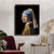 Mädchen mit einem Perlenohrring Poster Johannes Vermeer Niederländisches Goldenes Zeitalter Malerei Fein Kunst Leinwand Drucke Klassische Malerei Für Wohnzimmer Esszimmer Dekor | Karnz