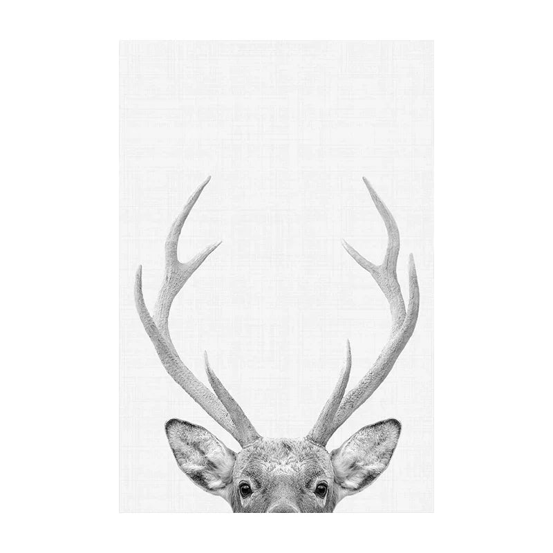 Nordische Wildnis Adler Reh Landschaft Wandkunst Fein Kunst Leinwanddrucke Bilder Für Wohnzimmer Esszimmer Nordische Heimdekoration | Karnz