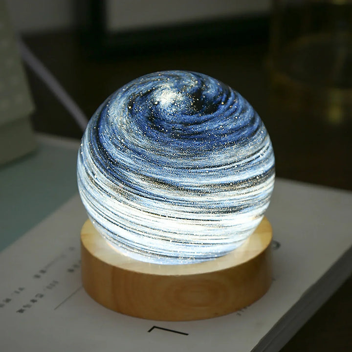 3D Kristallplaneten Atmosphäre Nachtlampe | Karnz