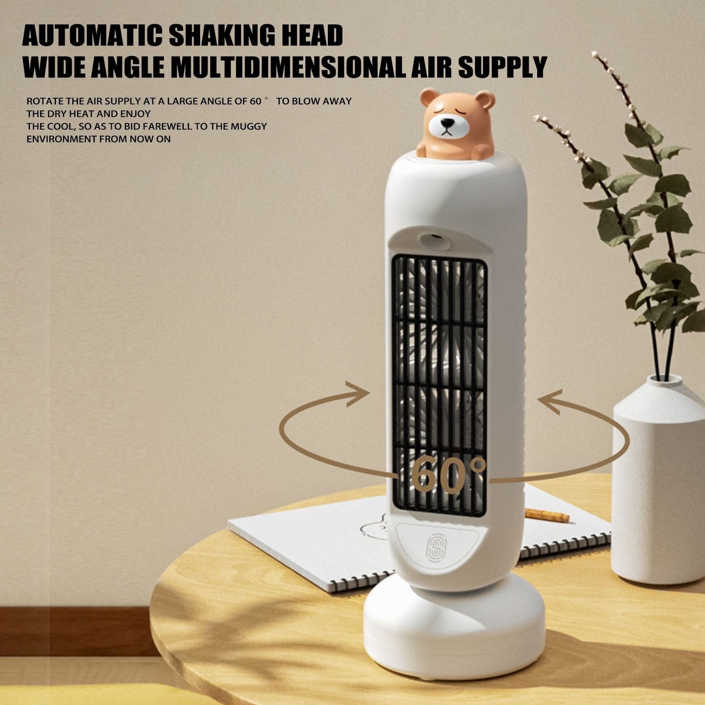 Mini Bear Air Cooler Humidifier Fan | Karnz