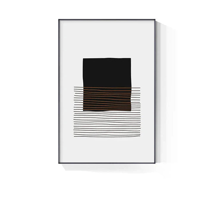 Modern Abstract Blockfarbe Linienkunst Fine Art Leinwanddruck Wandkunst Bilder für Wohnzimmer Esszimmer Kunst für zeitgenössisches Bürointerieur