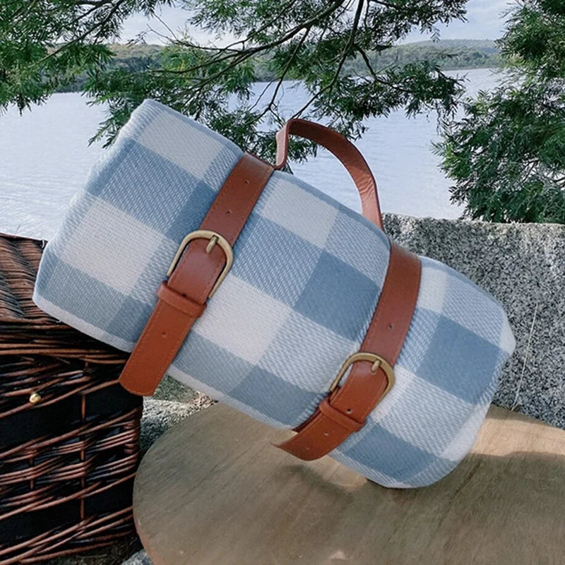 Kompakte Picknickdecke – Blau | Karnz