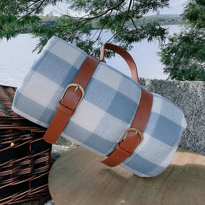 Kompakte Picknickdecke – Blau | Karnz