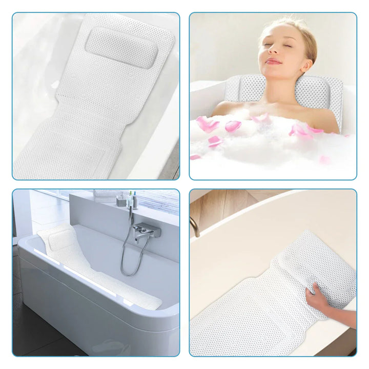 HydroComfort Rutschsichere Badewannenmatte mit Kissen Karnz