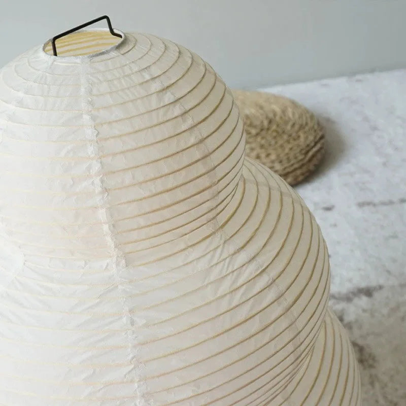 Verstellbare Tischlampe aus Reispapier, Japanische Papierleuchte für Büro & Wohnzimmer | Karnz