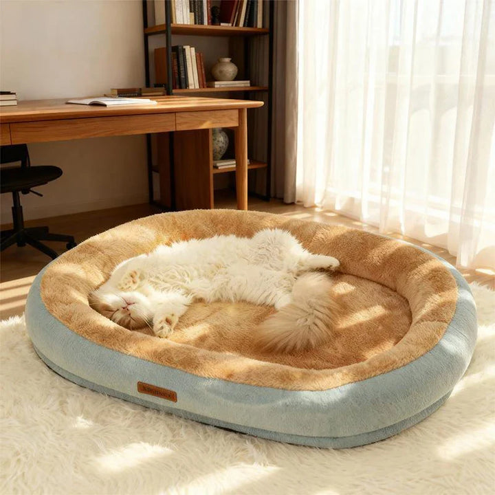 Oval Plush Bett für Hunde & Katzen Karnz