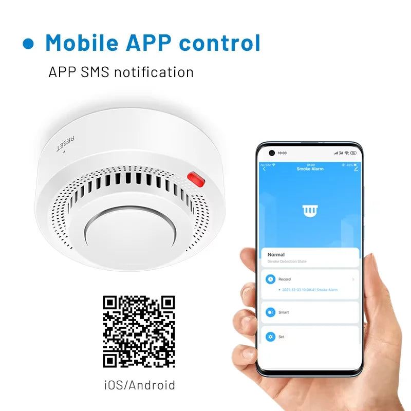 Intelligenter WLAN-Rauchmelder mit 85 dB – SafeSense