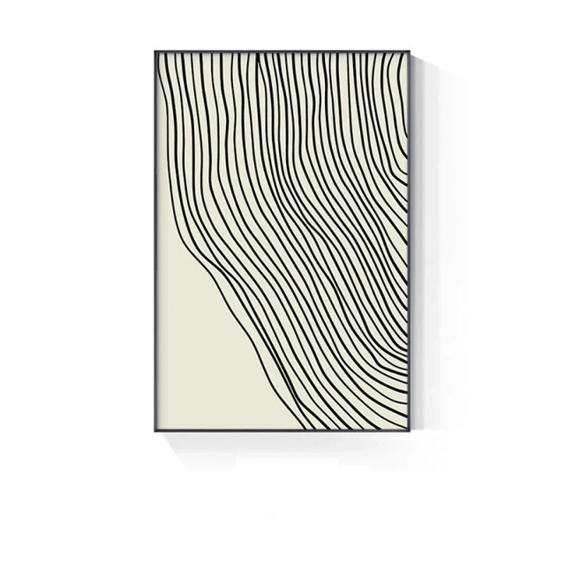 Abstract Grünes Geometrisches Linienkunst Wandkunst Fine Art Leinwanddrucke Bilder Für Modernes Apartment Wohnzimmer Home Office Kunst Dekor | Karnz
