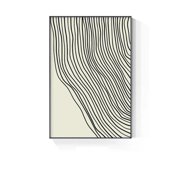 Abstract Grünes Geometrisches Linienkunst Wandkunst Fine Art Leinwanddrucke Bilder Für Modernes Apartment Wohnzimmer Home Office Kunst Dekor | Karnz
