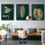 Abstrakte tropische Botanik goldene Blätter Wandkunst Feine Kunst Leinwanddrucke Bilder für Wohnzimmer Esszimmer Licht Luxus Wohnkultur | Karnz