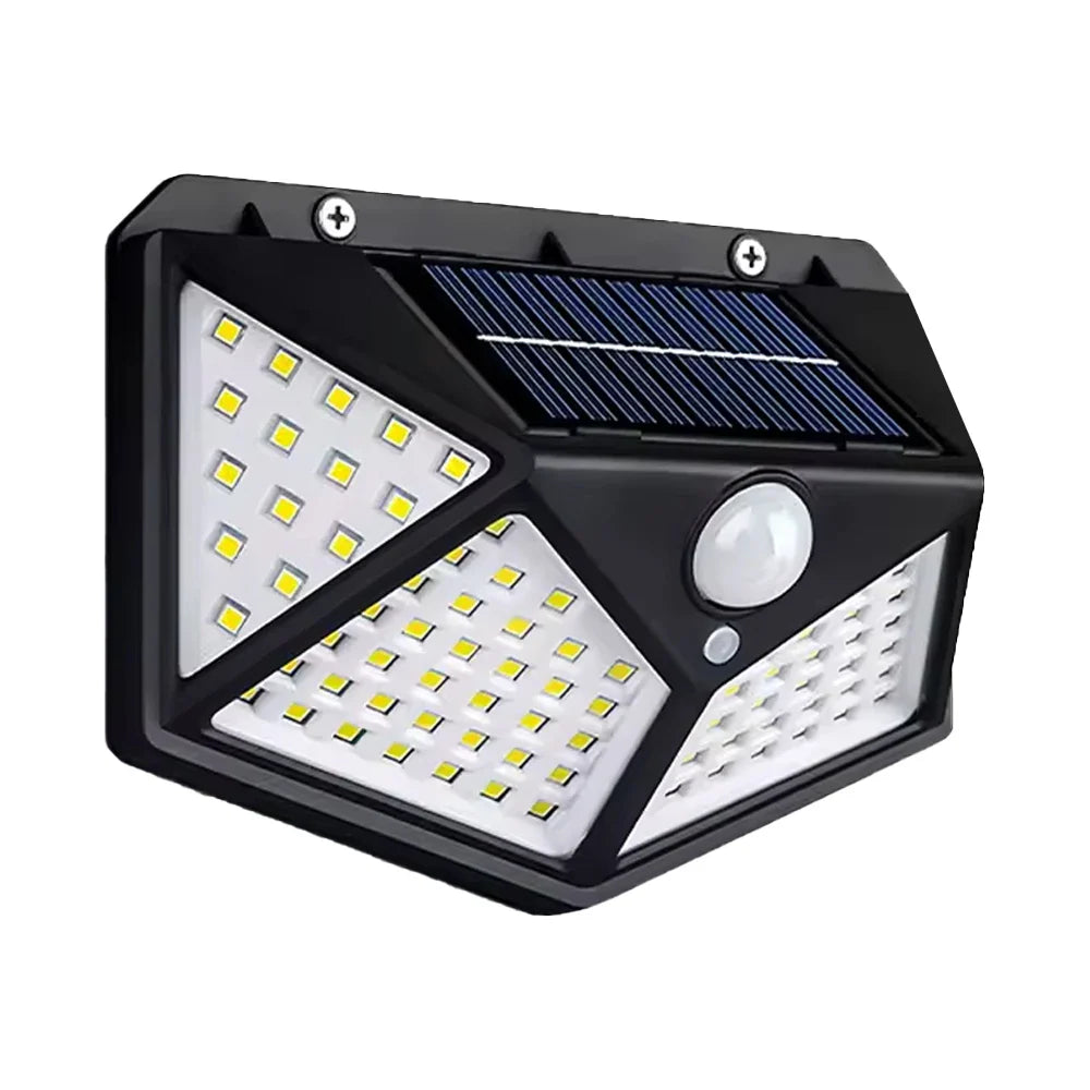 Solar Wandleuchte Außen 100 LED mit Bewegungsmelder | Karnz