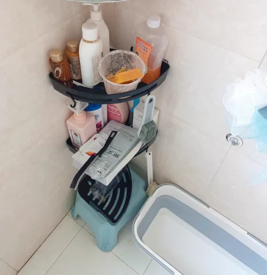 AQUAFIX Selbstklebender Duschorganizer – Stark haftend, bohrfrei & wasserdicht Karnz