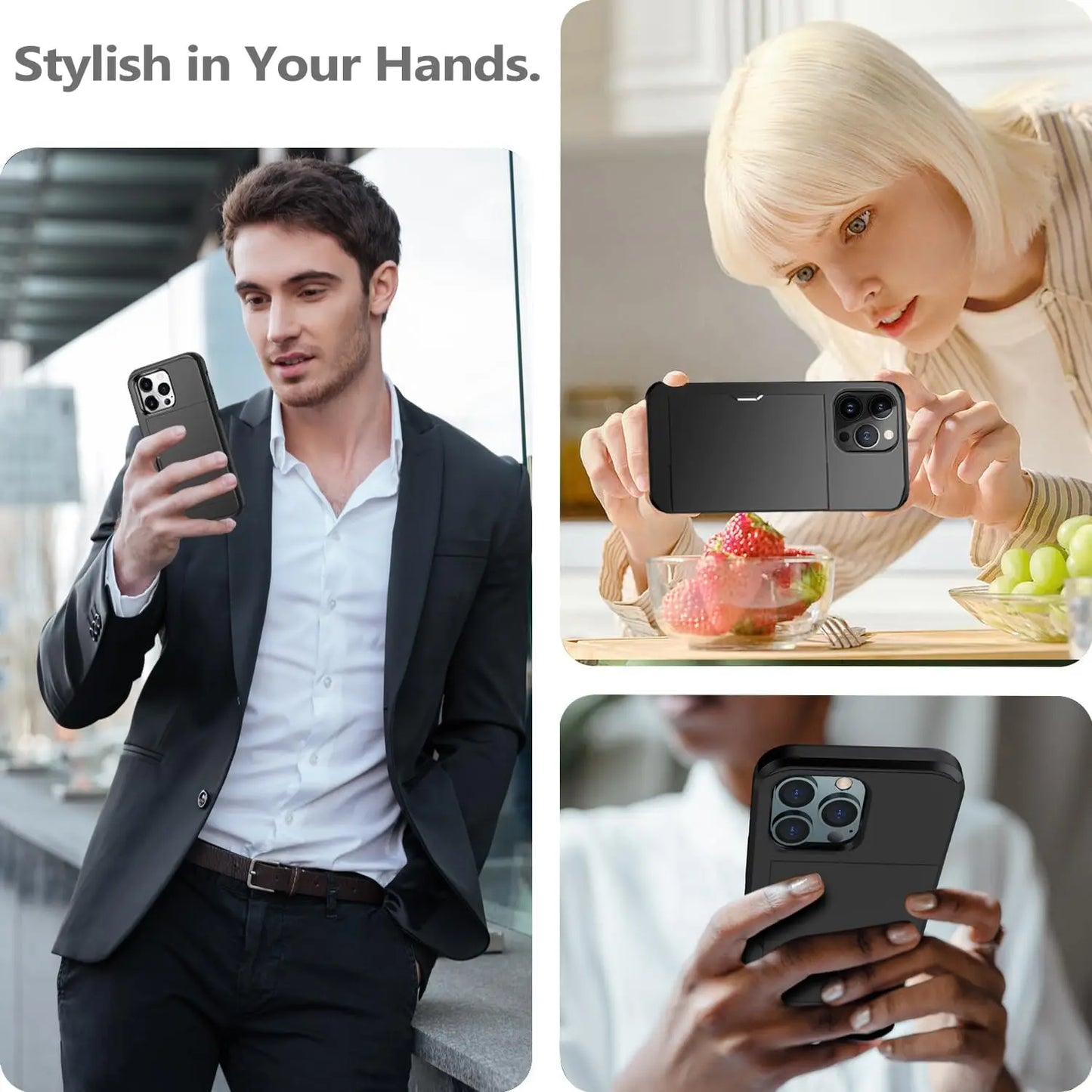 Sandsberg | iPhone-Hülle mit Kartenhalter | Schlankes Schutz- und Wallet-Design