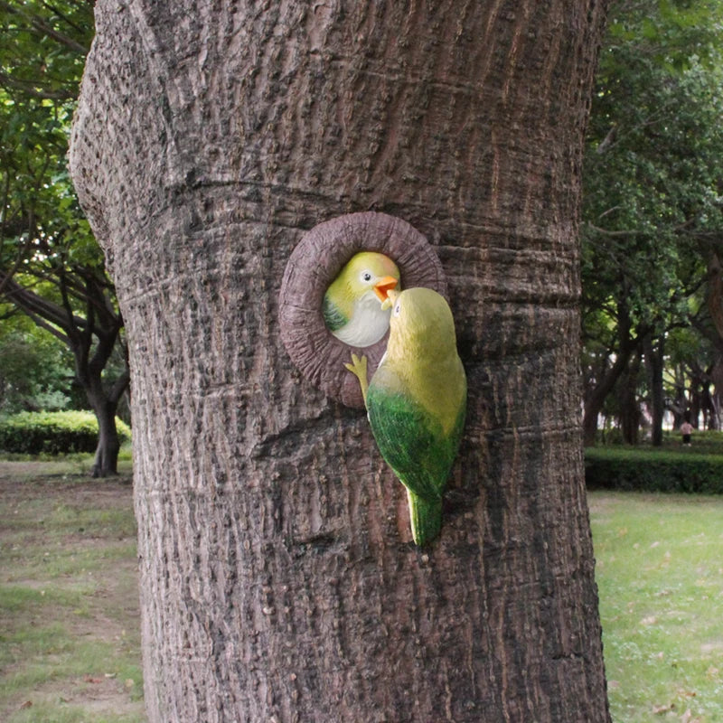 Lovebirds Baum Umarmungs Wanddekoration | Karnz