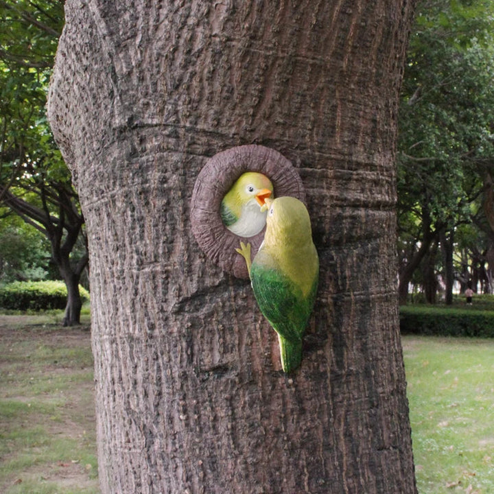 Lovebirds Baum Umarmungs Wanddekoration | Karnz