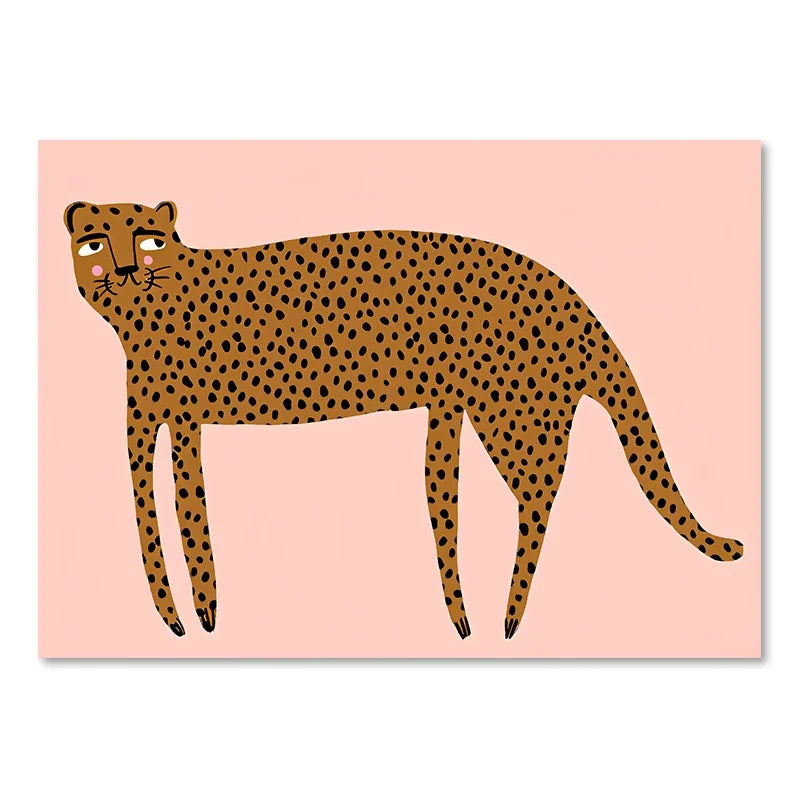Niedliche Baby Tiere Kinderzimmer Wandkunst Illustrationen Fine Art Leinwanddrucke Gänse Maus Löwe Eisbär Poster Bilder für das Kinderzimmer Wanddekoration | Karnz