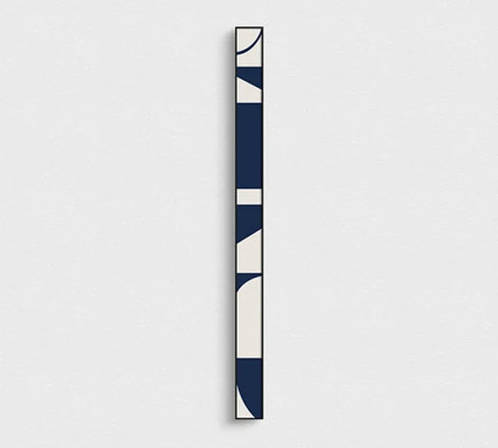 Kreative abstrakte blaue weiße schlanke Format Wandkunst Fine Art Leinwanddrucke hohe schmale breite Formatbilder für Wohnzimmer Foyer Treppenhaus Wanddekoration | Karnz