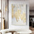 Modern abstraktes goldenes Federdesign Wandkunst Feine Kunst Leinwanddrucke Bild für Luxus-Wohnzimmer Schlafzimmer Eingangsbereich Foyer Kunst Dekor | Karnz