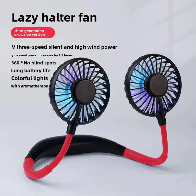 Adjustable Hands-Free Neck Cooling Fan - Image 4