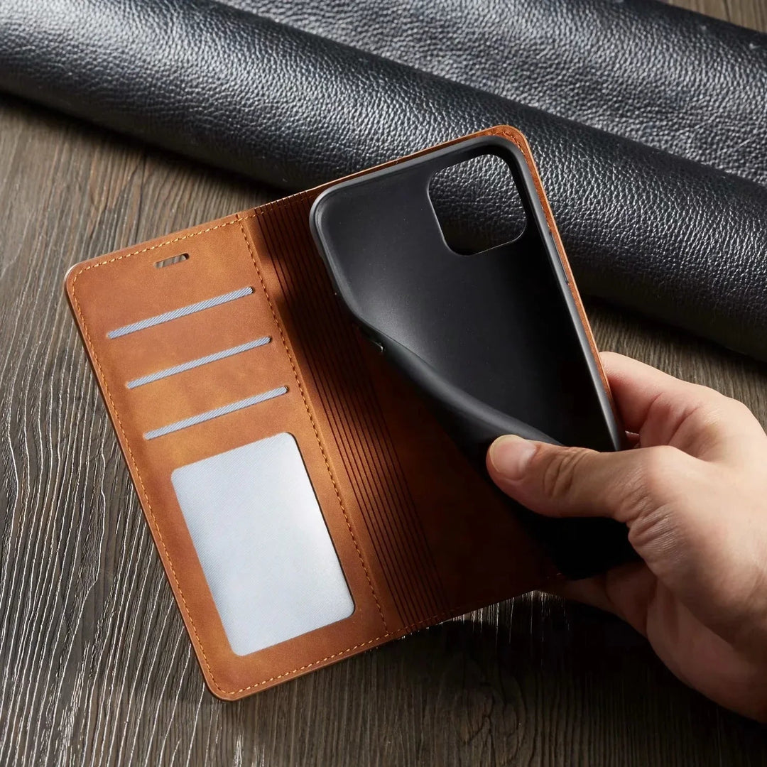 Karnz | Magnetische Leder iPhone-Hülle – Stilvoller Schutz mit Qualität