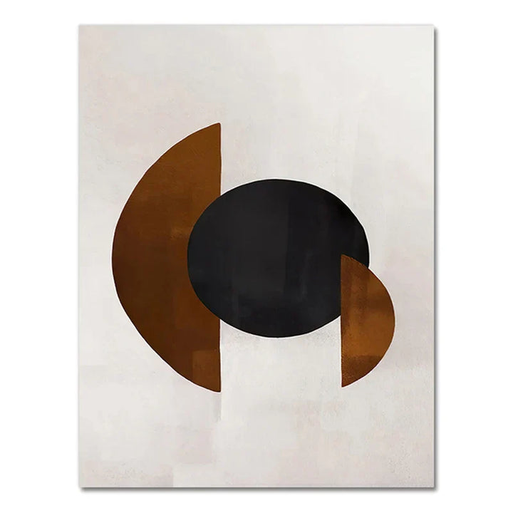 Skandinavische Minimalistische Geometrische Dunkle Neutrale Farben Wandkunst Fine Art Leinwanddrucken Moderne Abstrakte Bilder Für Wohnzimmer Wohnkultur | Karnz