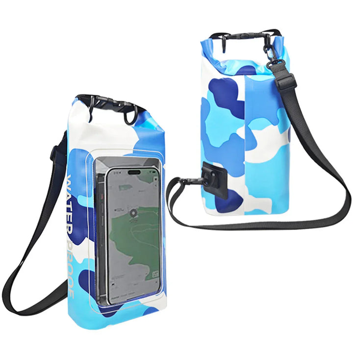 Karnz | AquaVault Wasserdichter Dry Bag 2L | Mit Touchscreen-Fenster | Outdoor-Tasche für Kajakfahren, Trekking & Wassersport