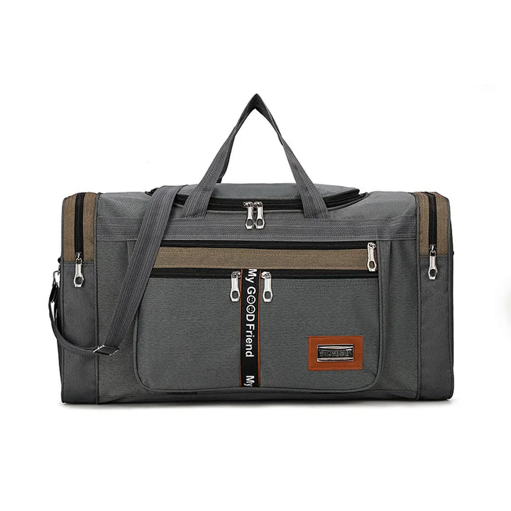 Karnz | Travinero Faltbare Reisetasche Herren | Große Kapazität | Wasserdichte Schultertasche für Geschäftsreisen & Kurztrips | Sport- & Freizeittasche