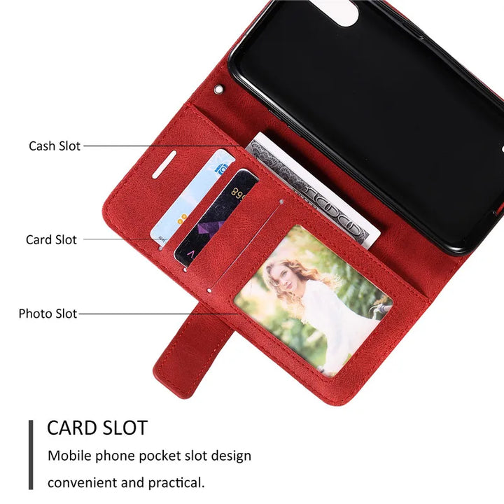 Flip Magnetisches Ledercover für Samsung Galaxy A Series
