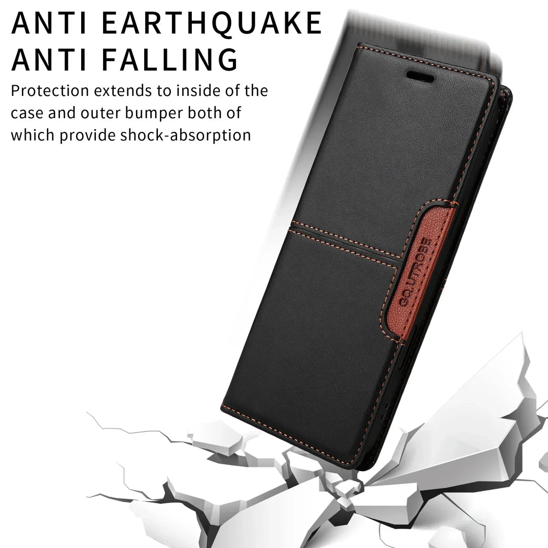 Sandsberg | RFID Flip Leder Samsung S25/S24/S23 Magnetische Brieftaschenhülle