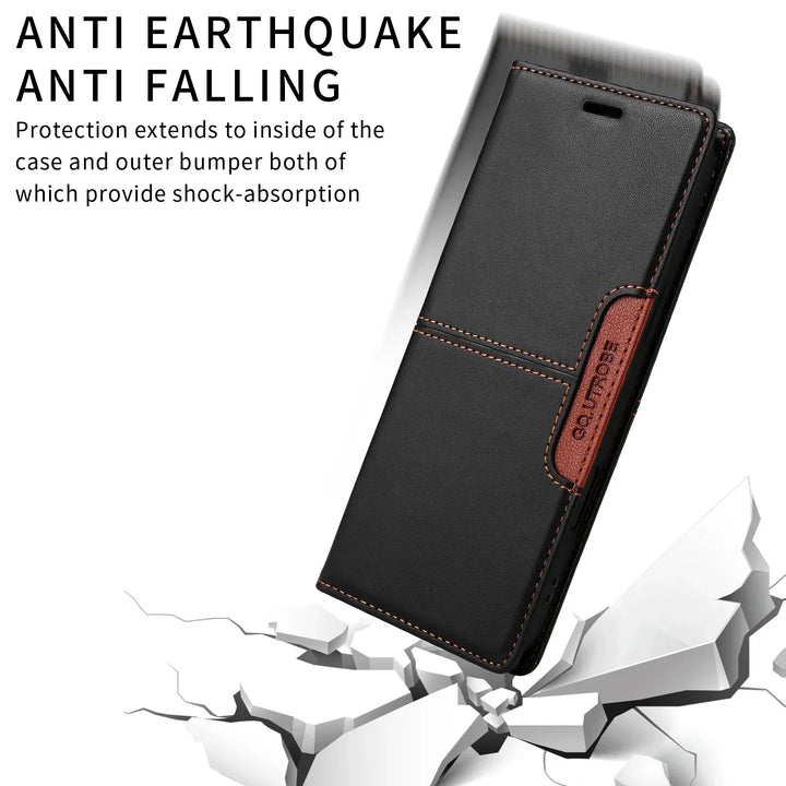 Sandsberg | RFID Flip Leder Samsung S25/S24/S23 Magnetische Brieftaschenhülle