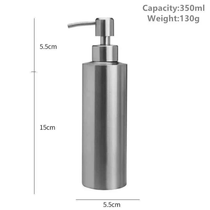 Eleganter Edelstahl Handpumpe Seifenspender 250ml/350ml/550ml