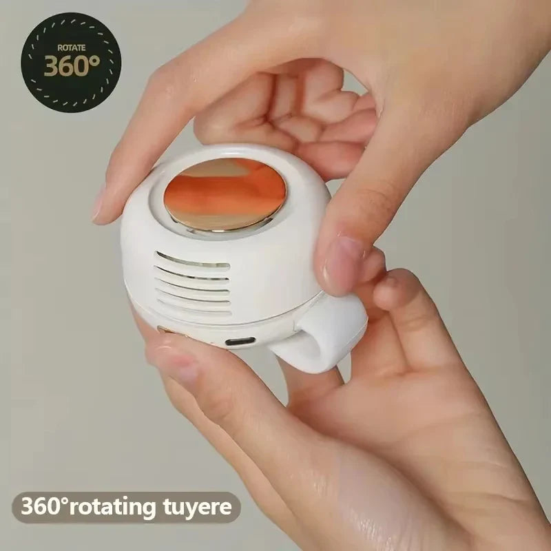 Tragbarer Mini-Handheld bladeless Ventilator – Wiederaufladbarer Clip-On Taille- oder Desktop-Ventilator für Outdoor-Belüftung | Karnz