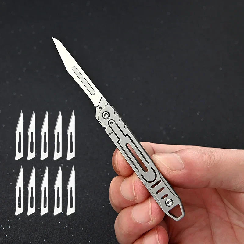 Karnz | Austauschbare Klingen Faltbares EDC-Messer