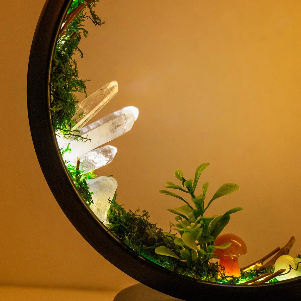 CrystalGlow Luxe Circle Nachtlampe | Karnz