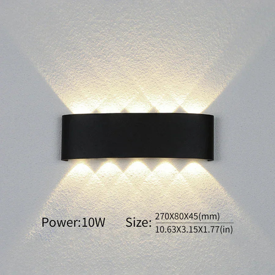 Moderne Beleuchtung, Innen- oder Außenbereich: Die vielseitige LED-Wandleuchte