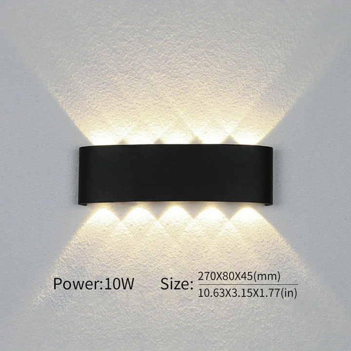 Moderne Beleuchtung, Innen- oder Außenbereich: Die vielseitige LED-Wandleuchte