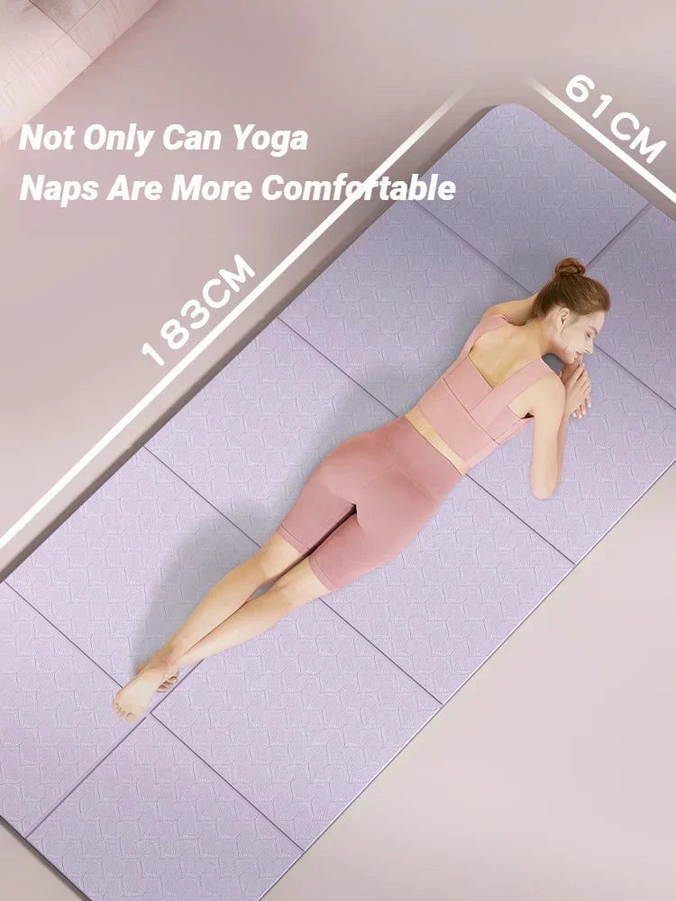 Karnz | YogaMat FlexFold | Faltbar & Lightweight | Doppelseitige Rutschsicherheit | Umweltfreundliches TPE