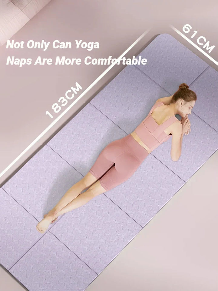Karnz | YogaMat FlexFold | Faltbar & Lightweight | Doppelseitige Rutschsicherheit | Umweltfreundliches TPE