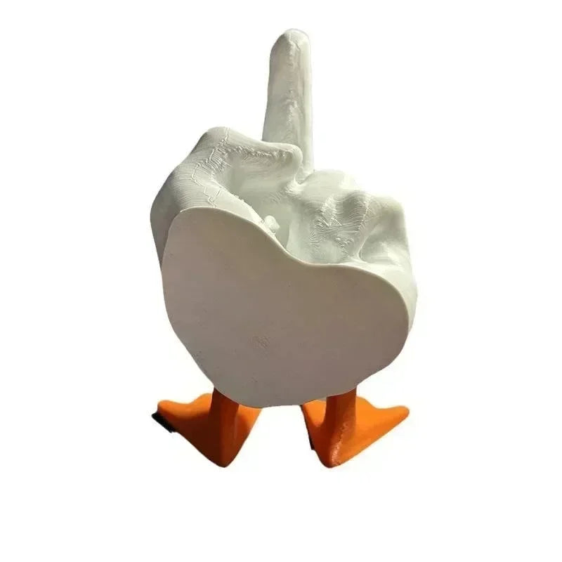 Mittelfinger Harz Ente Deko | Karnz