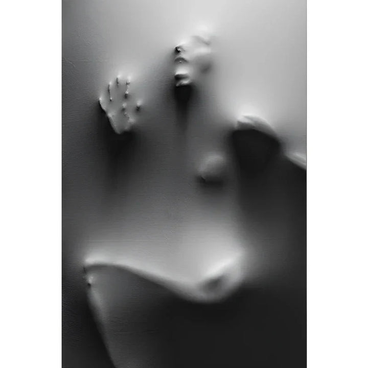 Moderne Kunst Abstrakte Gespenstische Figuren In Der Wand Leinwanddrucke Schwarz Weiß Wandkunst Poster Bilder Für Wohnzimmer Schlafzimmer Kunst Dekor | Karnz