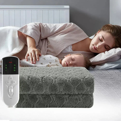 Doppellagiger Heizteppich – Elektrische Wärmematte Lagen für Extra Komfort und Wärme, Ideal für Bett und Sofa, Energiesparend | Karnz