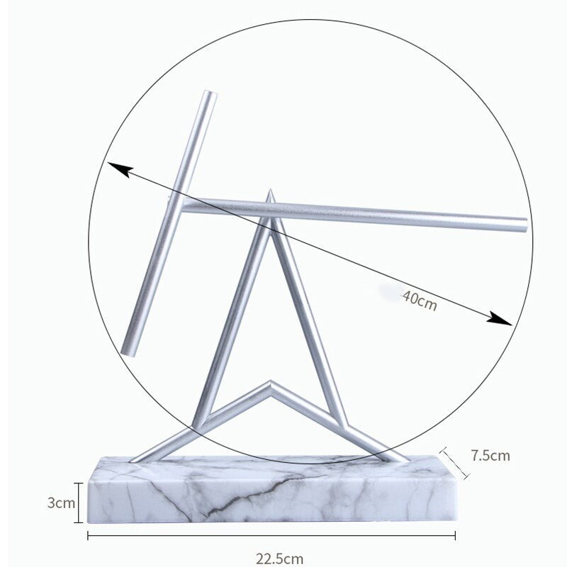 Unendliche Schleife Magnetisches Pendel Schreibtisch Dekor