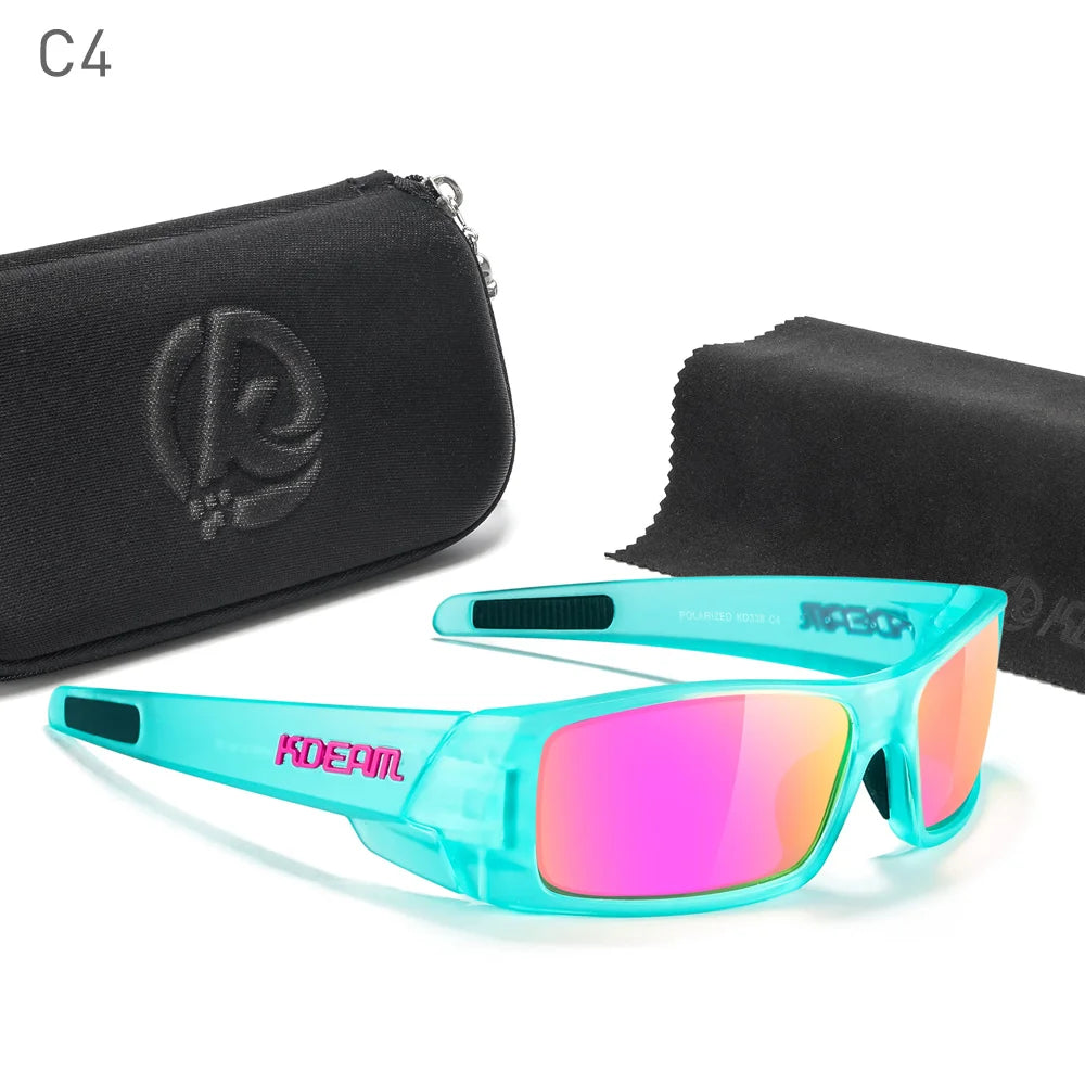 Photochrome Sonnenbrille Schwarzer Rahmen mit Etui | Karnz