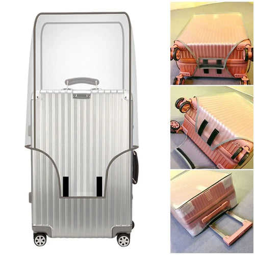 Karnz | ClearGuard Suitcase Cover Transparent | Waterproof & Dustproof | Luggage Protection for 16–30 inch Trolleys | Reusable & Tear-resistant