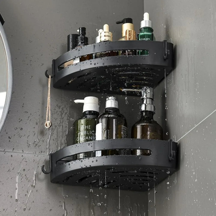 AQUAFIX Selbstklebender Duschorganizer – Stark haftend, bohrfrei & wasserdicht Karnz